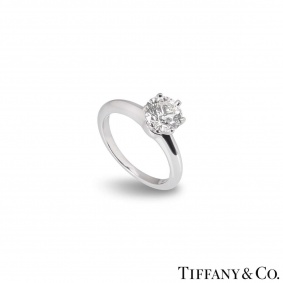 Tiffany & Co. Round Brilliant Cut Diamond Ring 1.27ct I/VS1 XXX